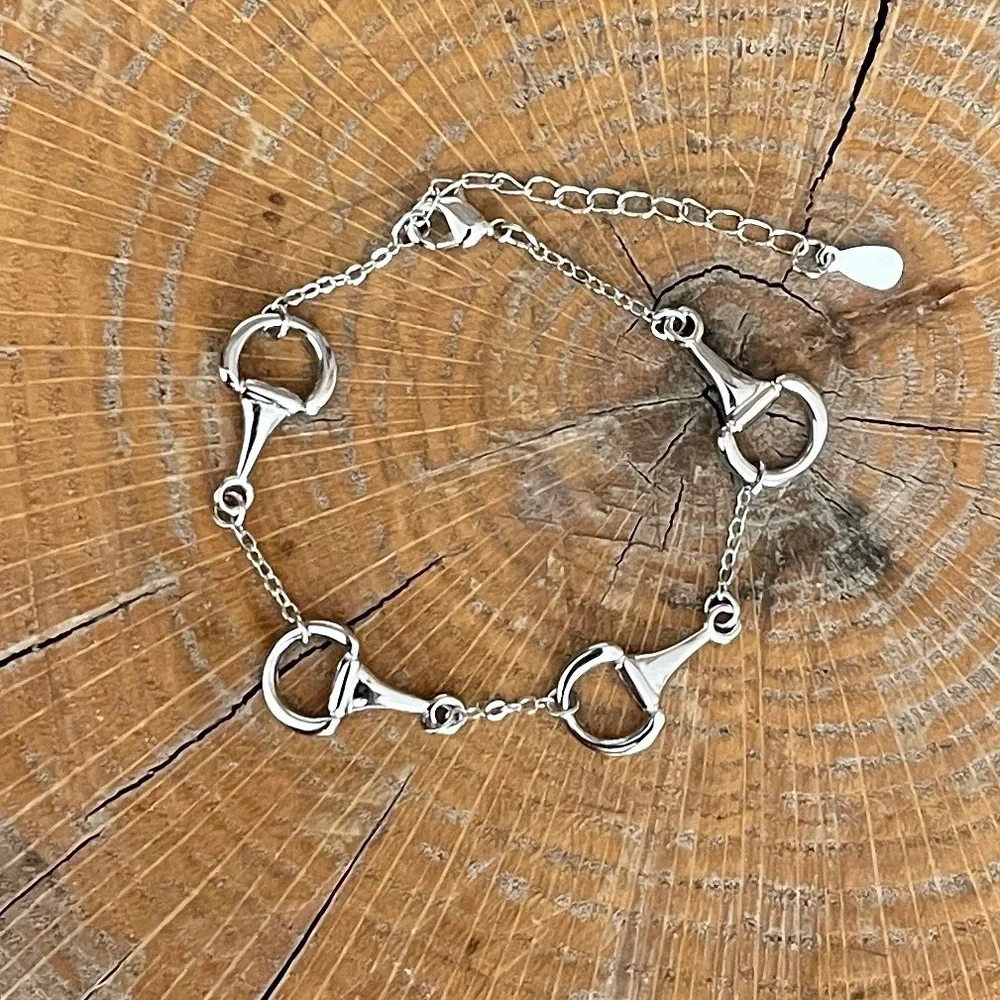 Spaced Half Snaffle Bit Bracelet - Picture 2 of 2
